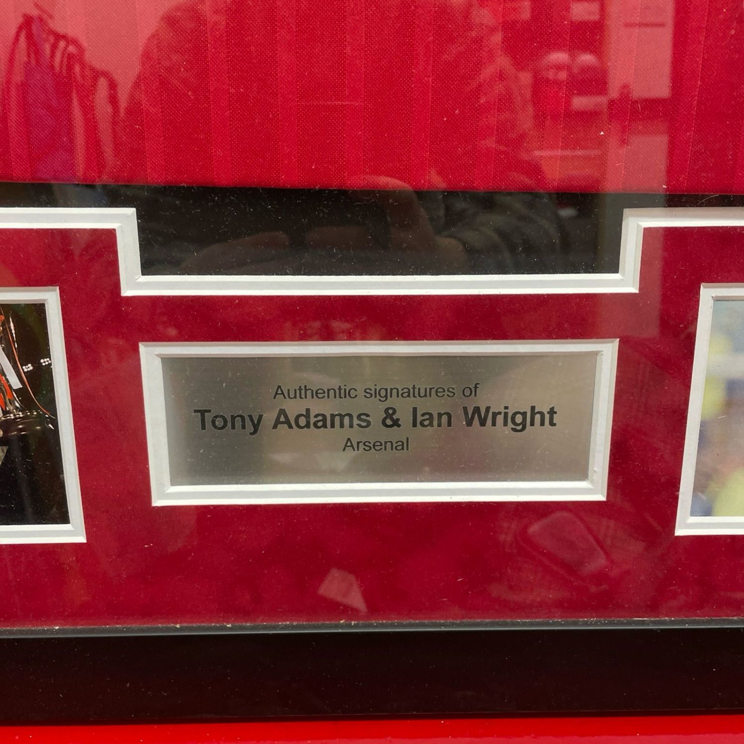 Framed Ian wright and tony Adams signed Arsenal shirt - Image 4 of 8