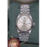 ROLEX DATEJUST 36MM STAINLESS STEEL MODEL WITH JUBILEE BRACELET (SILVER DIAL, FLUTED BEZEL)