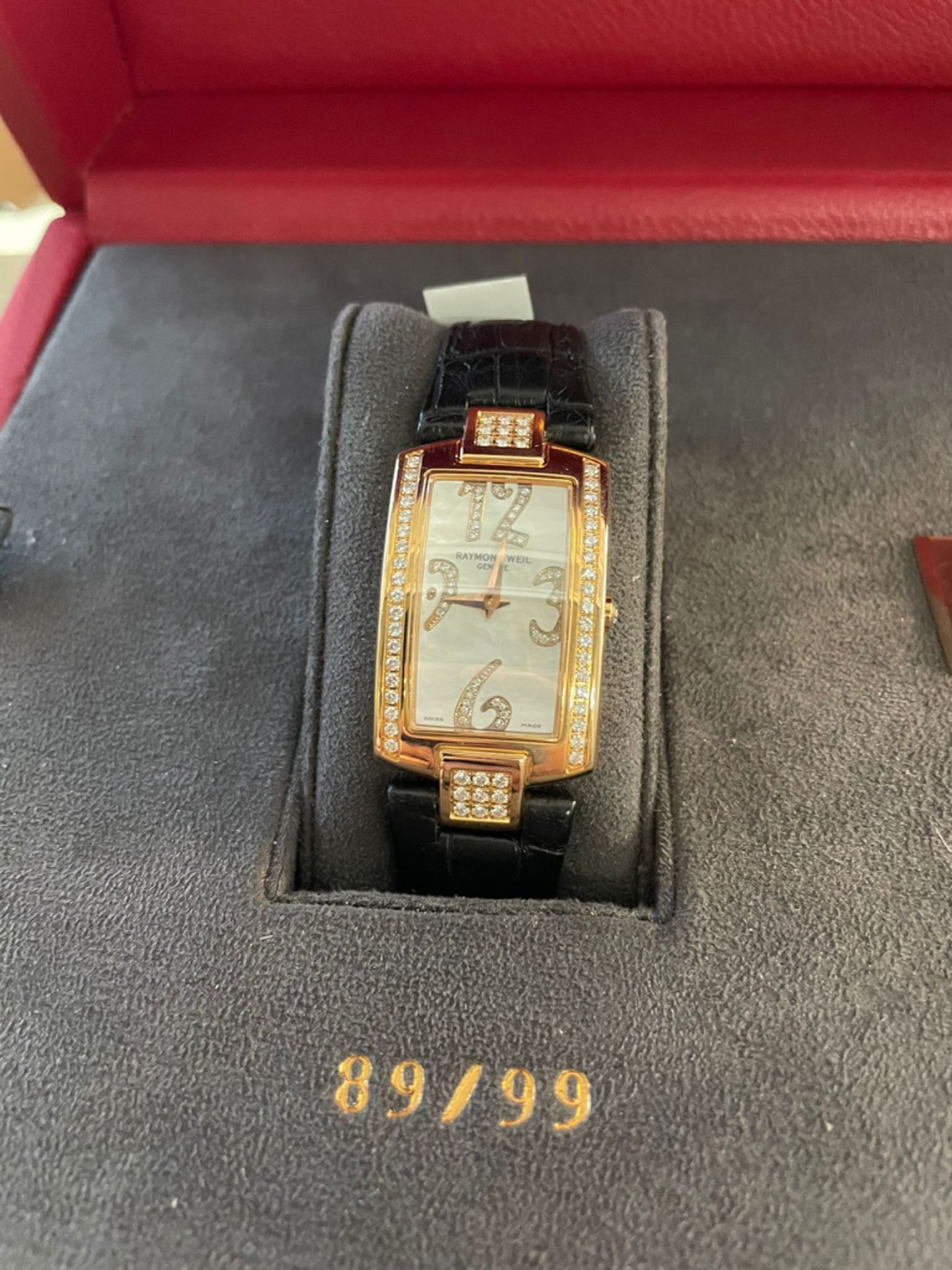 SPECIAL EDITION NUMBER 89 OUT OF 99 SOLID 18ct GOLD & DIAMOND RAYMOND WEIL 30th ANNIVERSARY WATCH  -