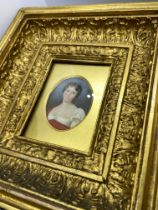 FRAMED PORTRAIT OF A LADY - FRAME APPROX 8.5" X 7.5"