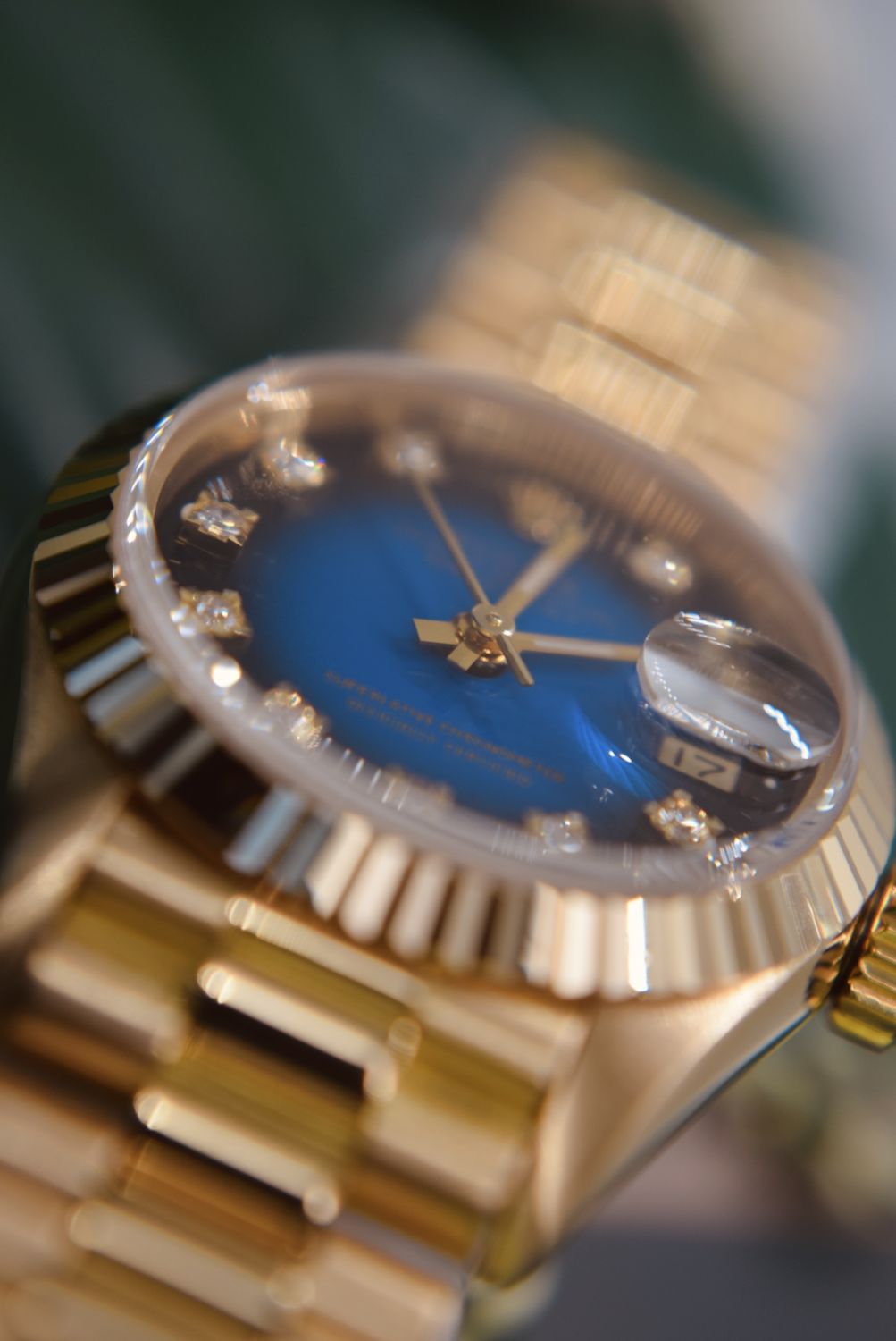 *DIAMOND* ROLEX 18CT YELLOW GOLD PRESIDENT DATEJUST - FACTORY *VIGNETTE* DIAMOND DIAL *FULL SET/ CER - Image 13 of 23