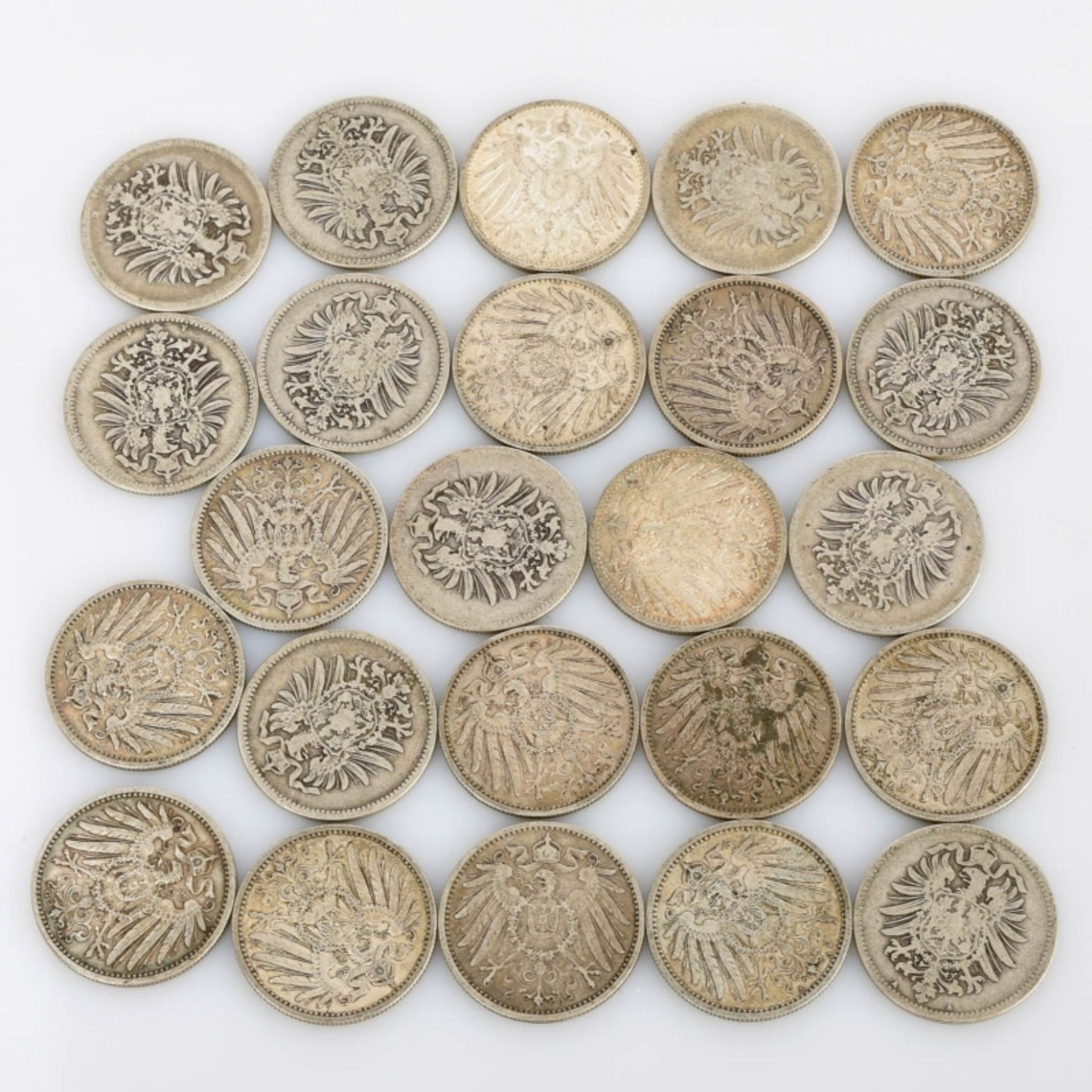 Konvolut 1 Mark-Münzen Deutsches Reich - Bild 2 aus 5