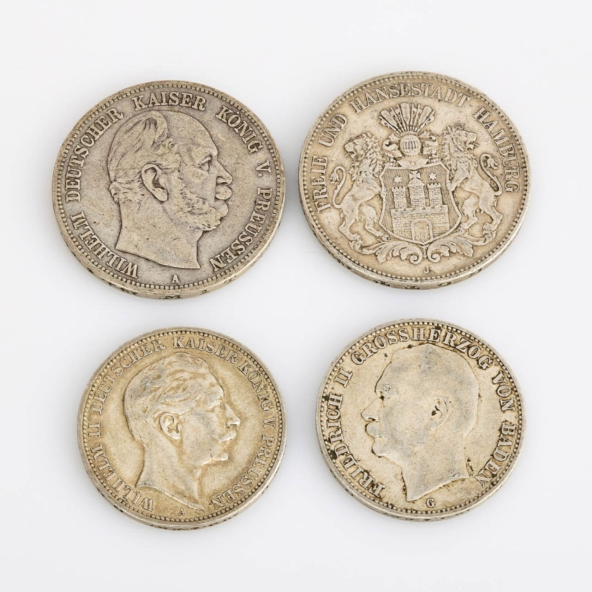 Paar 3 Mark- und 5 Mark-Münzen Deutsches Reich - Bild 2 aus 3