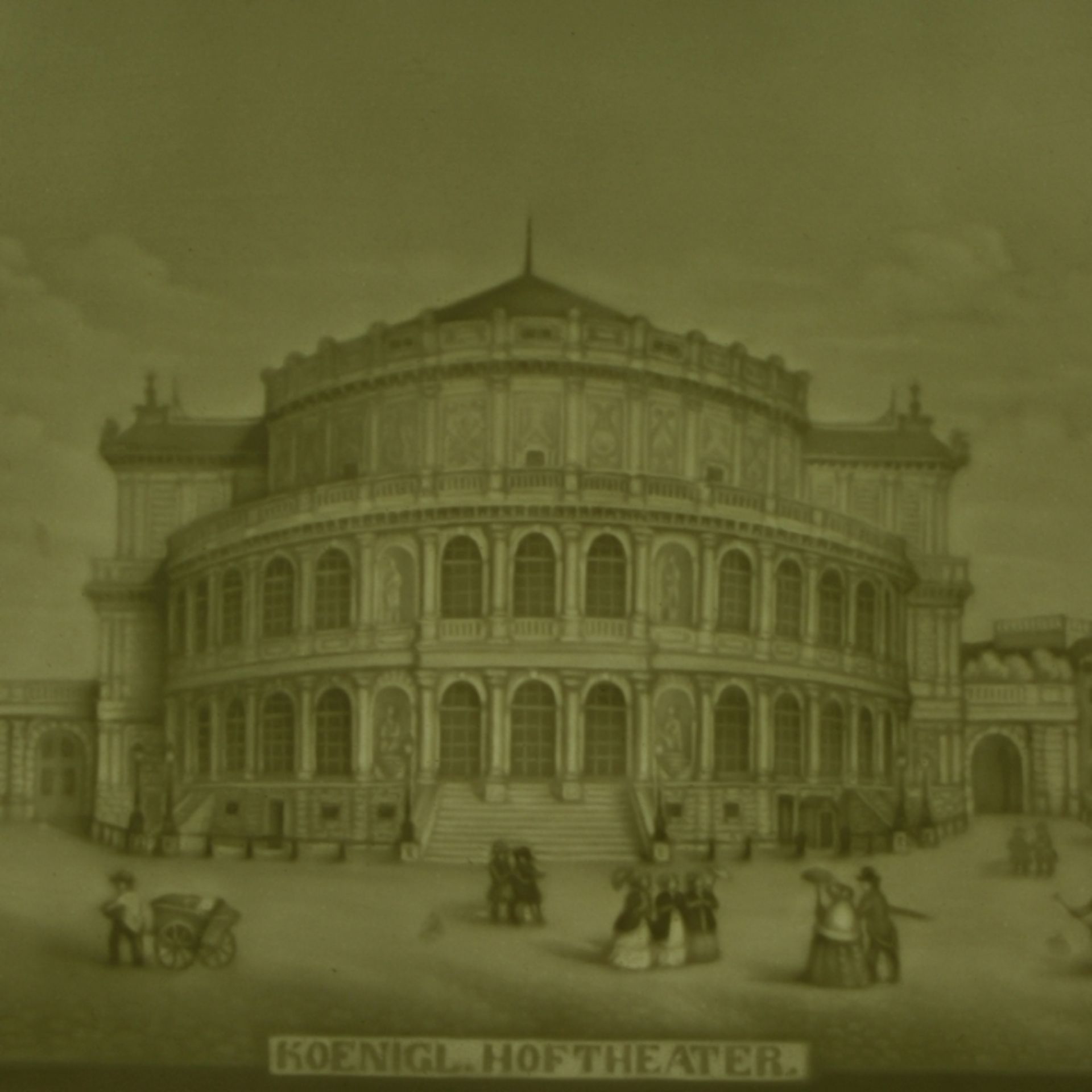 Lithophanie - Ansicht Hoftheater