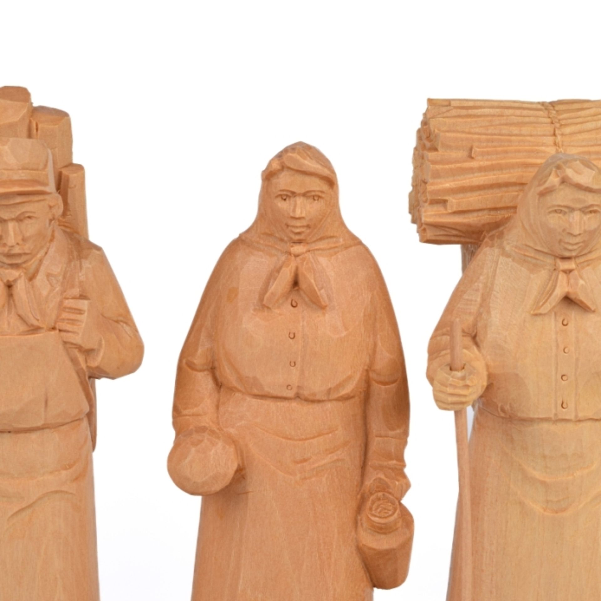 Vier Figuren Waldleute