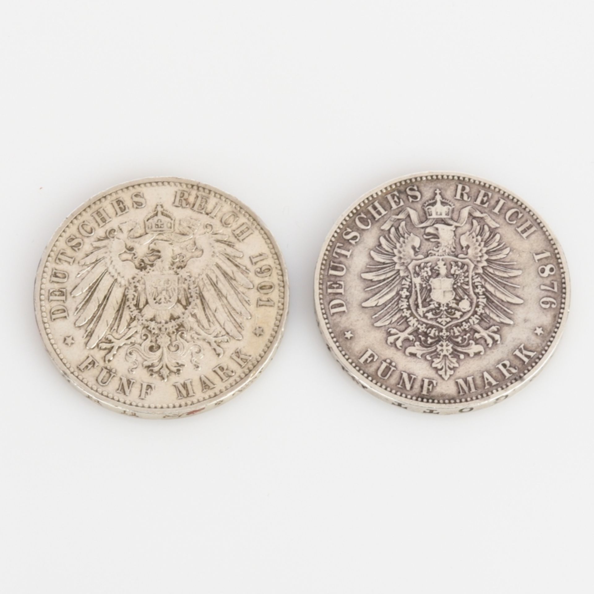 Paar 5 Mark-Münzen Deutsches Kaiserreich  - Bild 3 aus 3