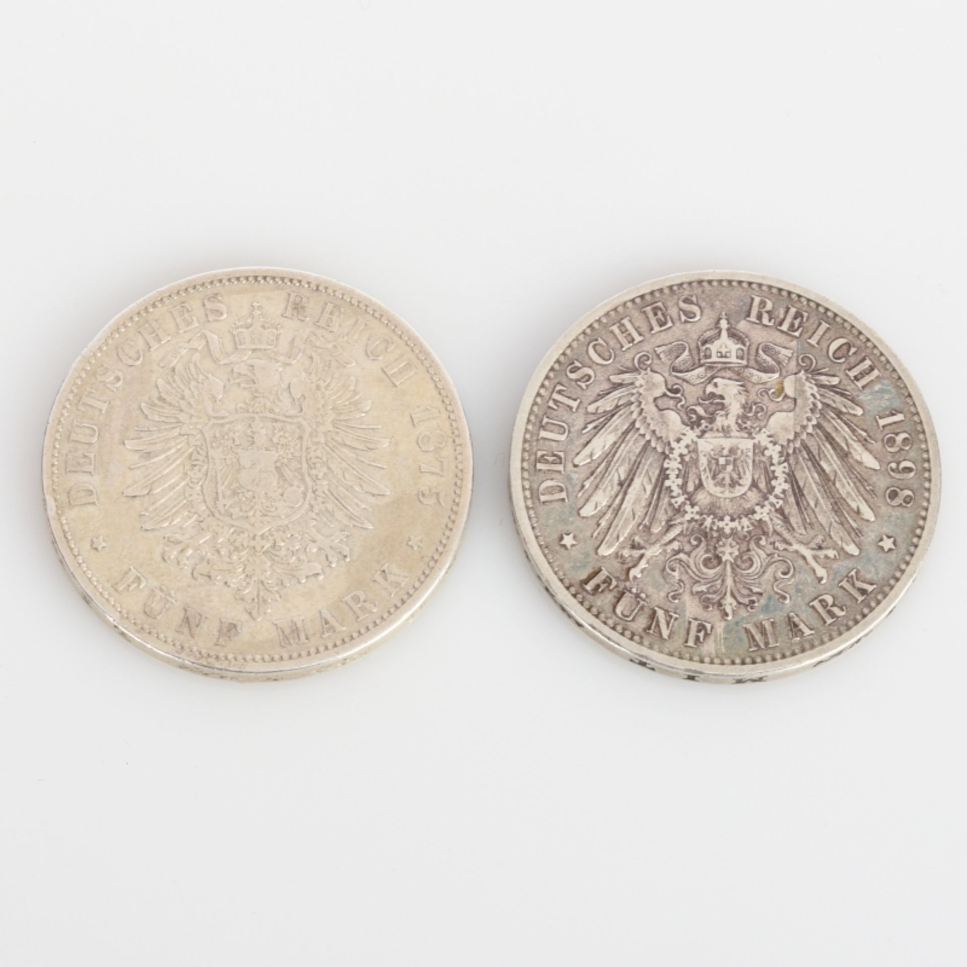Paar 5 Mark-Münzen Deutsches Kaiserreich - Bild 3 aus 3
