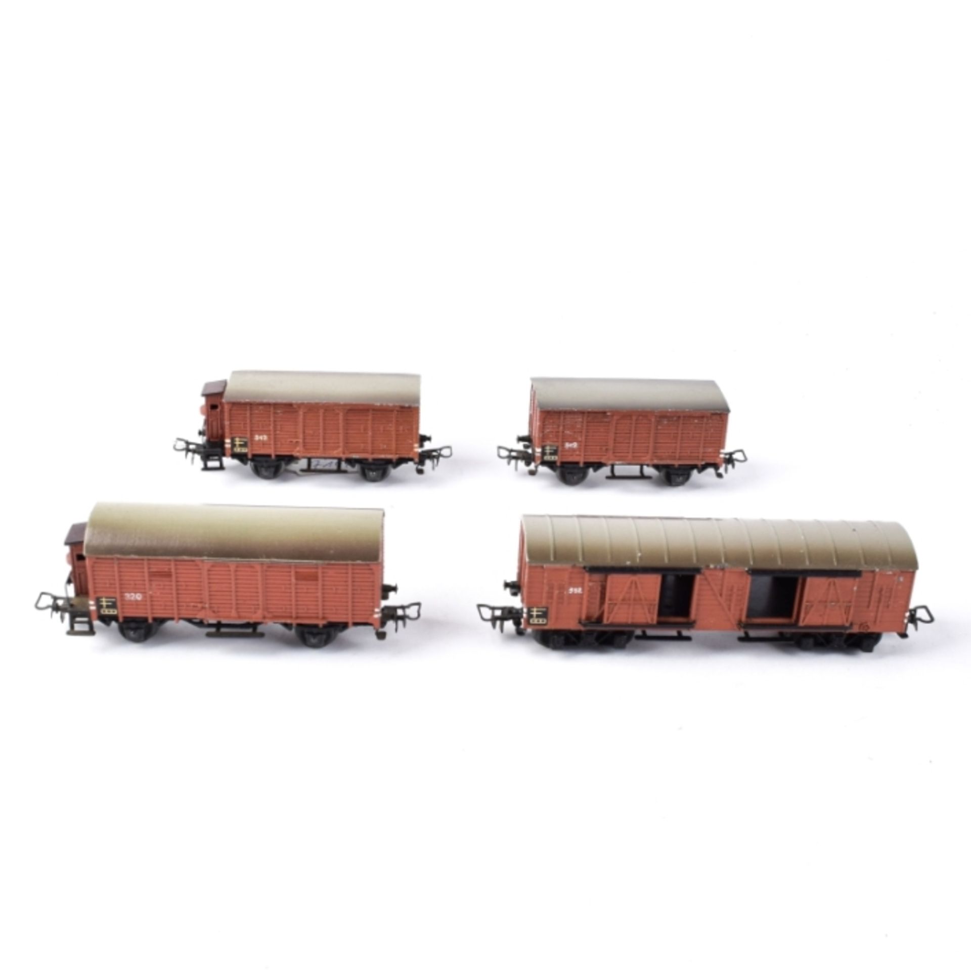 Vier Märklin Güterwagen