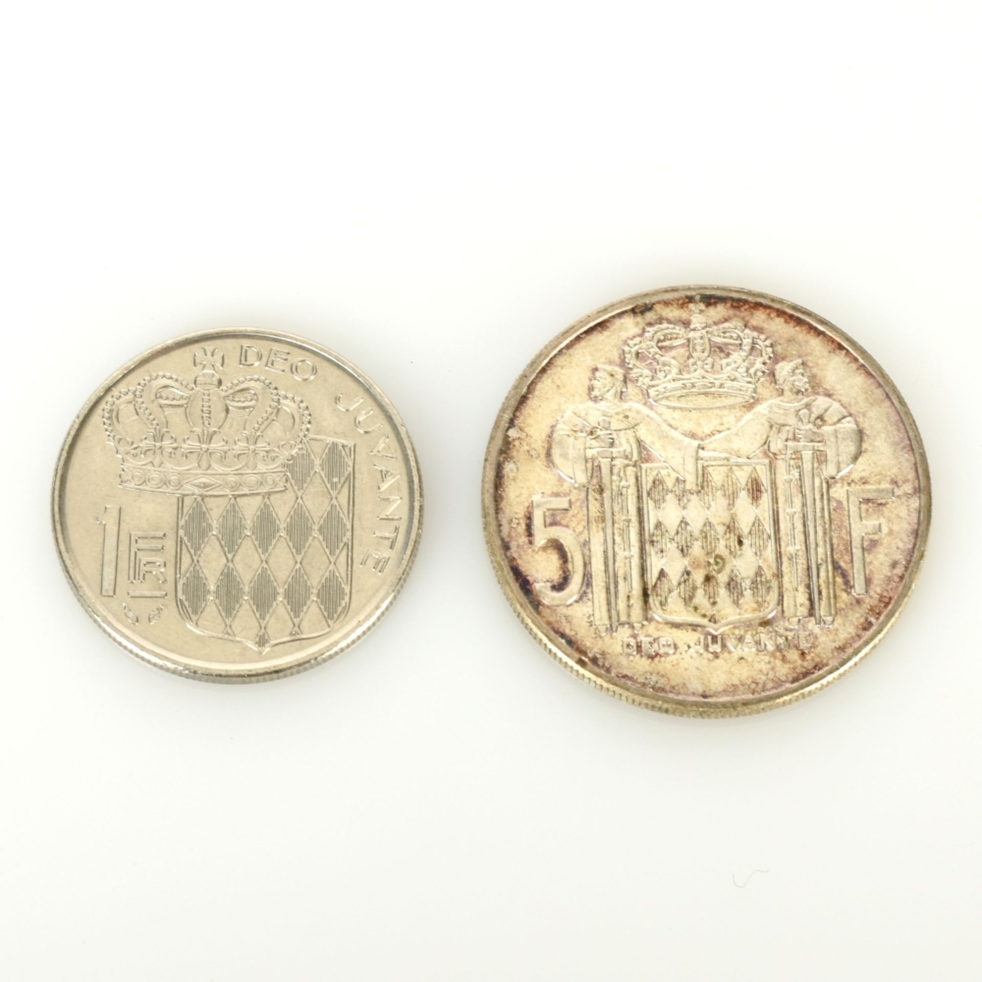 Paar Münzen Monaco - Image 2 of 2