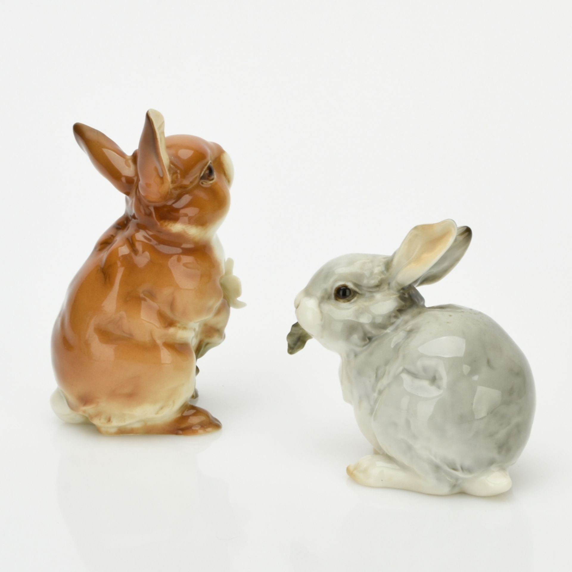 Paar Zierfiguren Kaninchen - Image 4 of 4