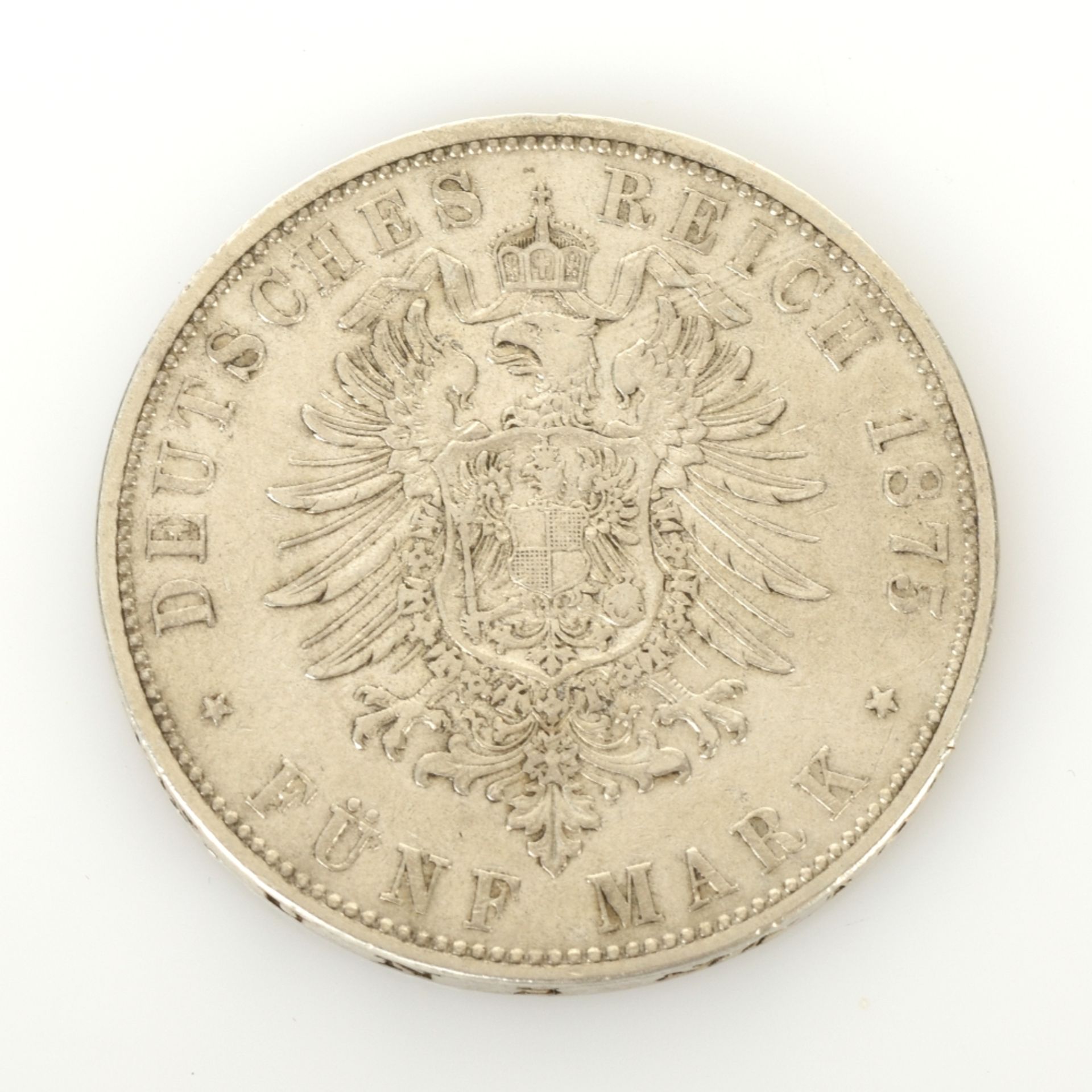 5 Mark-Münze Kaiserreich - Bild 2 aus 2
