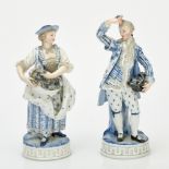 Klassizistisches Gärtnerpaar Blaudekor