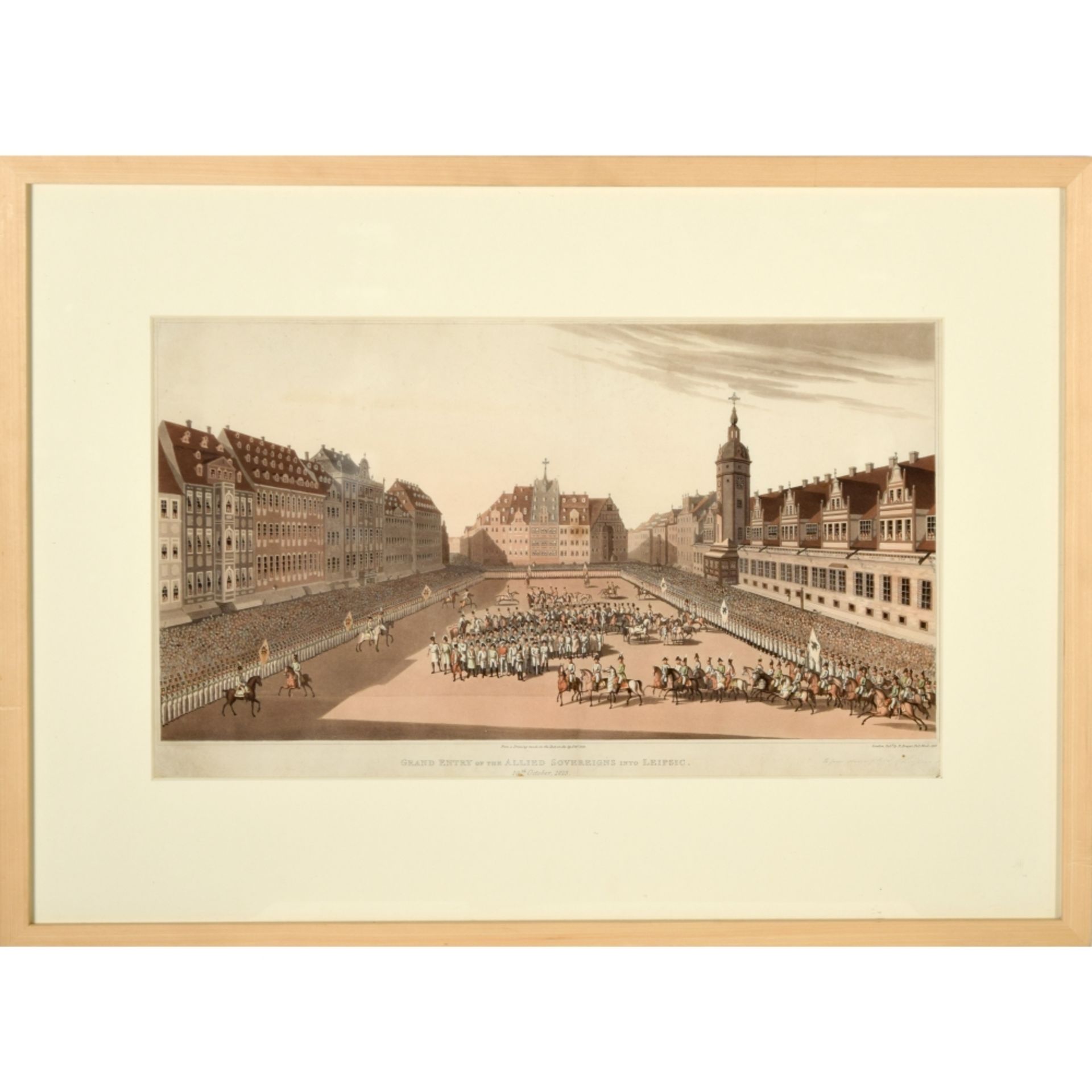 Leipzig Marktplatz 1813 - Image 2 of 5
