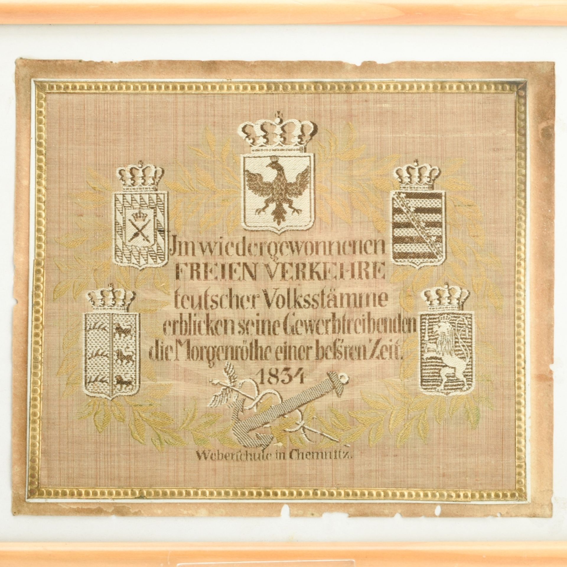 Gedenkbild zur Gründung des Deutschen Zollvereins 1834 - Bild 2 aus 2
