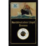 NORDDEUTSCHER LLOYD-Werbetafel mit Barometer