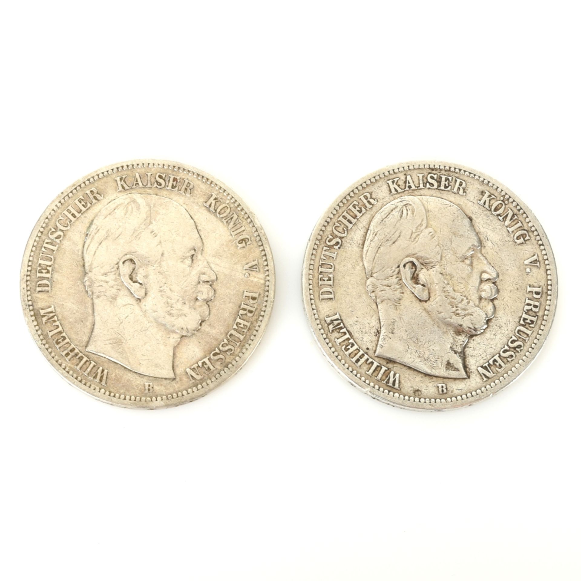 Paar 5 Mark-Münzen Kaiserreich
