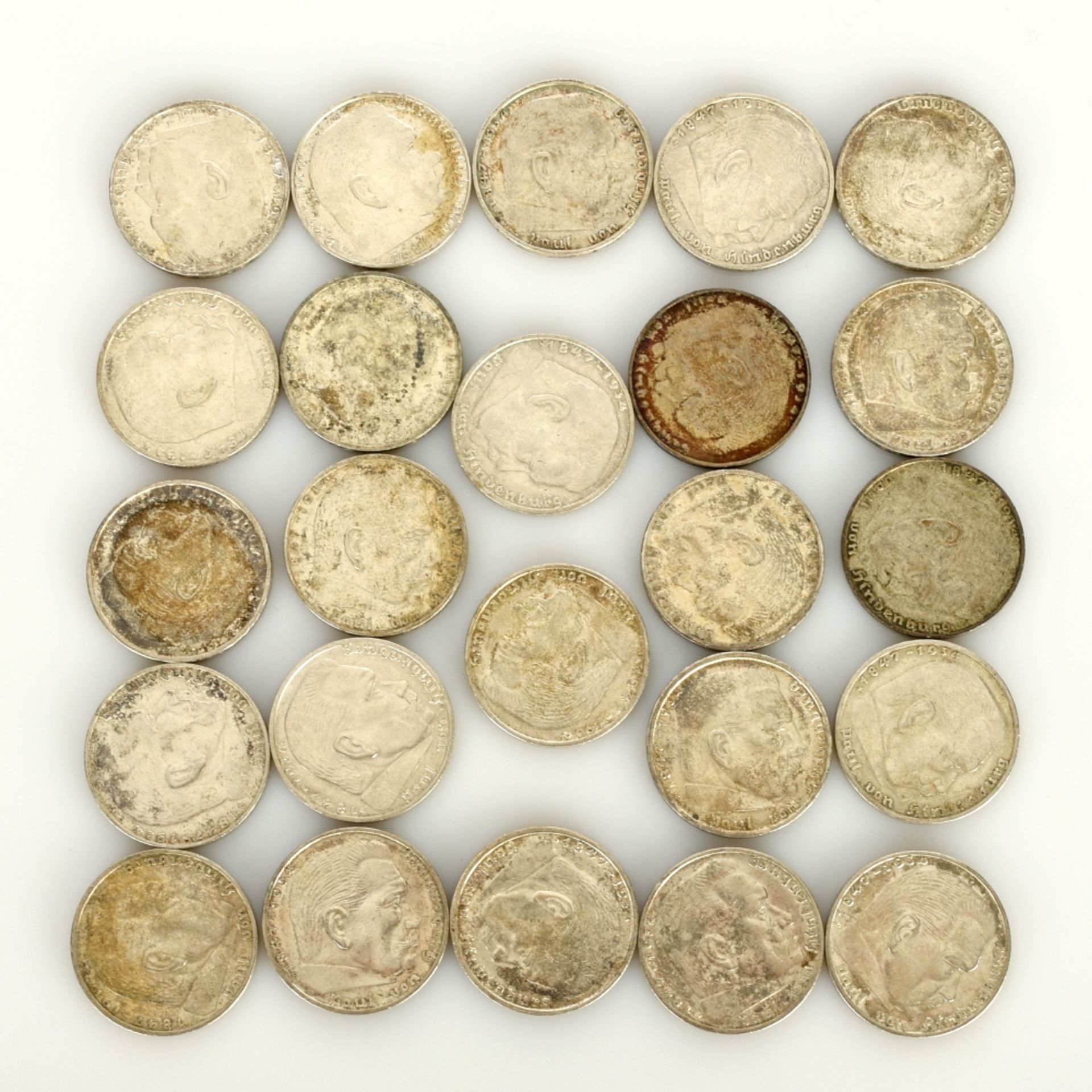 Konvolut 2 Mark-Münzen Deutsches Reich - Bild 2 aus 2