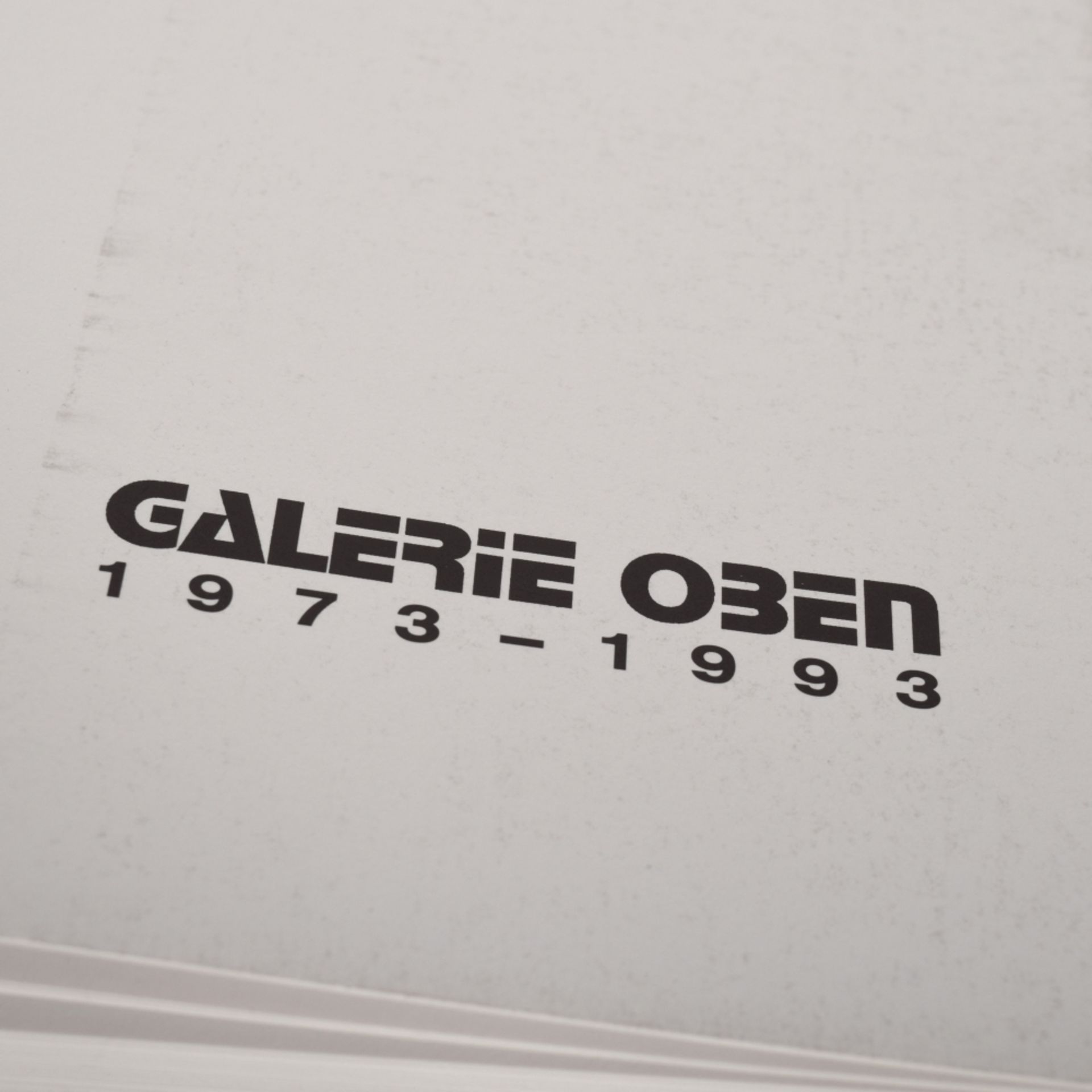 Katalog GALERIE OBEN 1973-1993 - Image 2 of 4