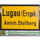 Ortsschild Lugau