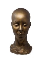 Rich Hager (20th C.) Female Head Bust