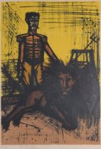 Bernard Buffet "The Lion Tamer" Lithograph