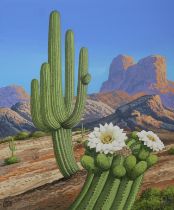 Chuck Ripper (B. 1929) "Carnegiea Gigantea Cactus"