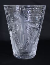 Lalique France "Ondines" Crystal Vase