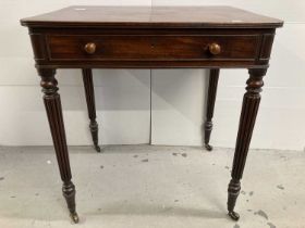 19th cent. Mahogany side table