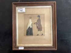 Mid 19th cent. Silkwork: