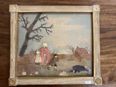 19th cent. Continental-Dutch Felt Work: