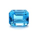 Loser facett. Blautopas, 9.10 ct (beh.) Schätzpreis: 180,