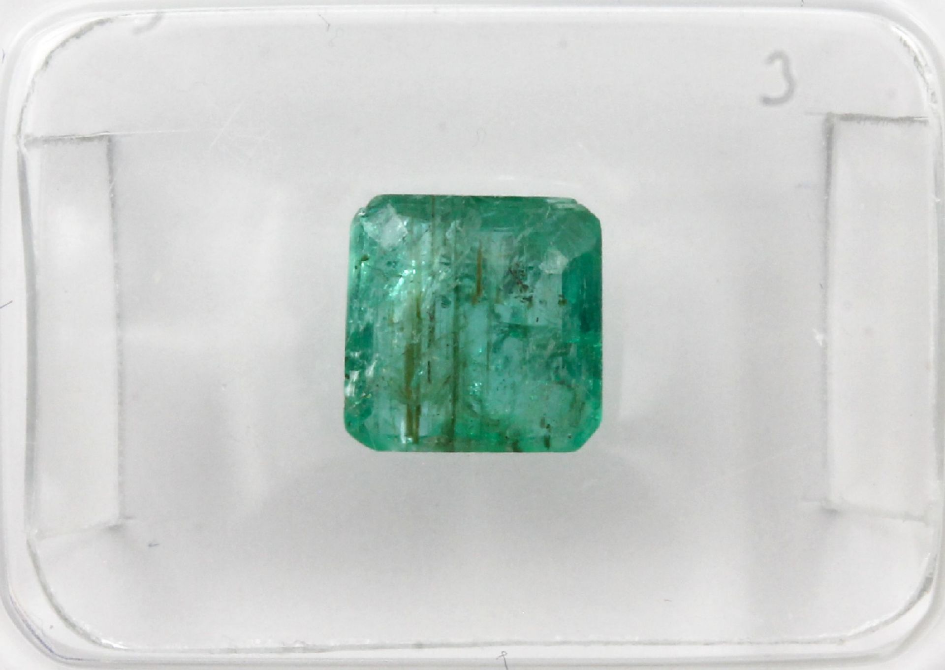 Konvolut 3 Smaragde: 1 x Smaragd-Pärchen im Emerald Cut - Bild 3 aus 3