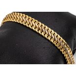 18 kt Gold Armband, GG/WG 750/000, ca. 9.5 g, L. ca.