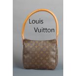LOUIS VUITTON Damenhandtasche, Looping Bag MM, Monogram