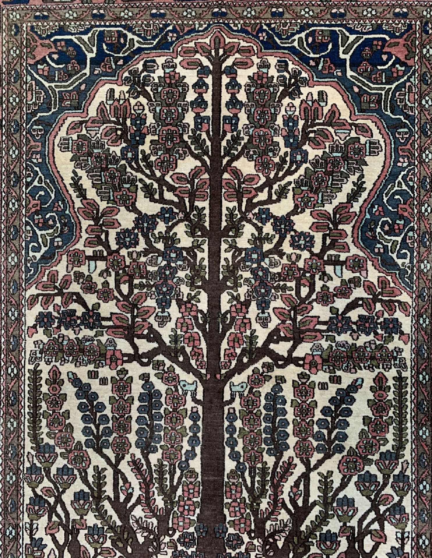 Esfahan'Lebensbaum'antik, Persien, um 1920,Wolle auf - Bild 4 aus 5