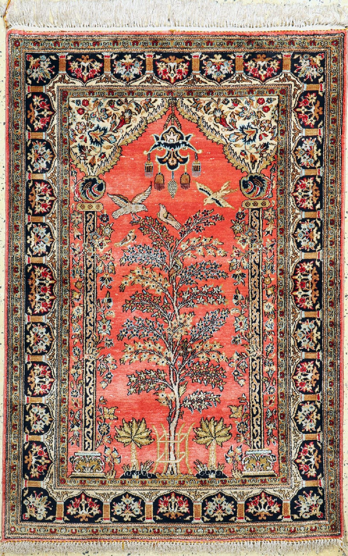 Ghom Seide, Persien, um 1960, reine Naturseide, ca. 155