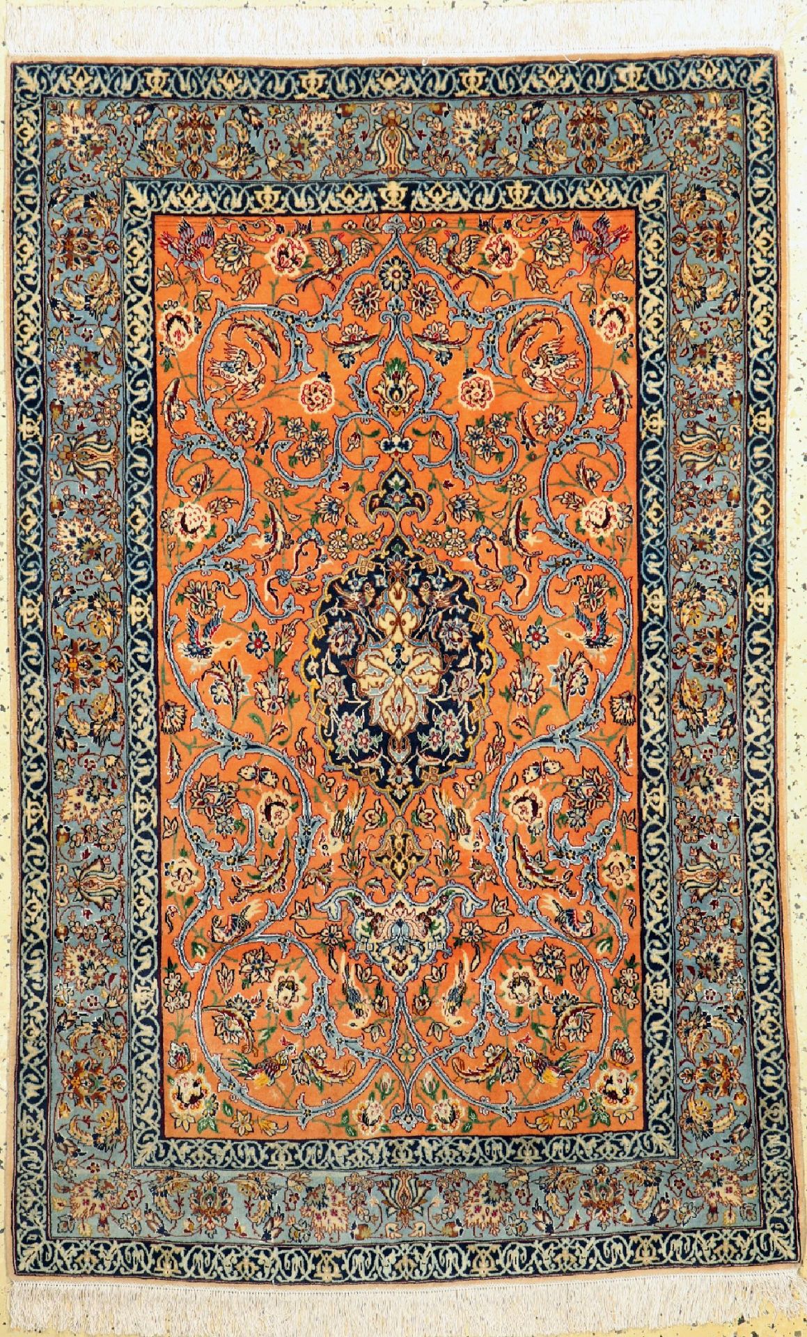 Esfahan fein, Persien, ca. 50 Jahre, Korkwolle mit und
