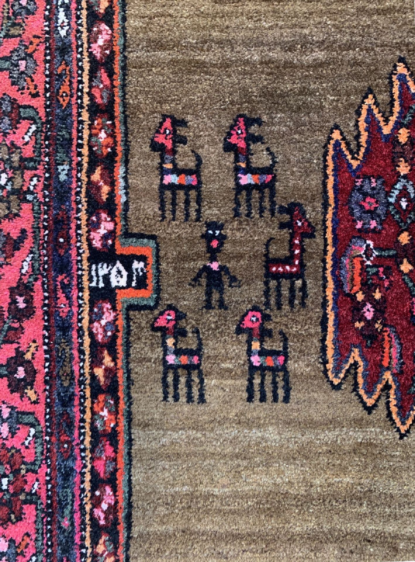 Gholtogh, Persien, datiert 1972, Wolle auf Baumwolle, - Image 4 of 5