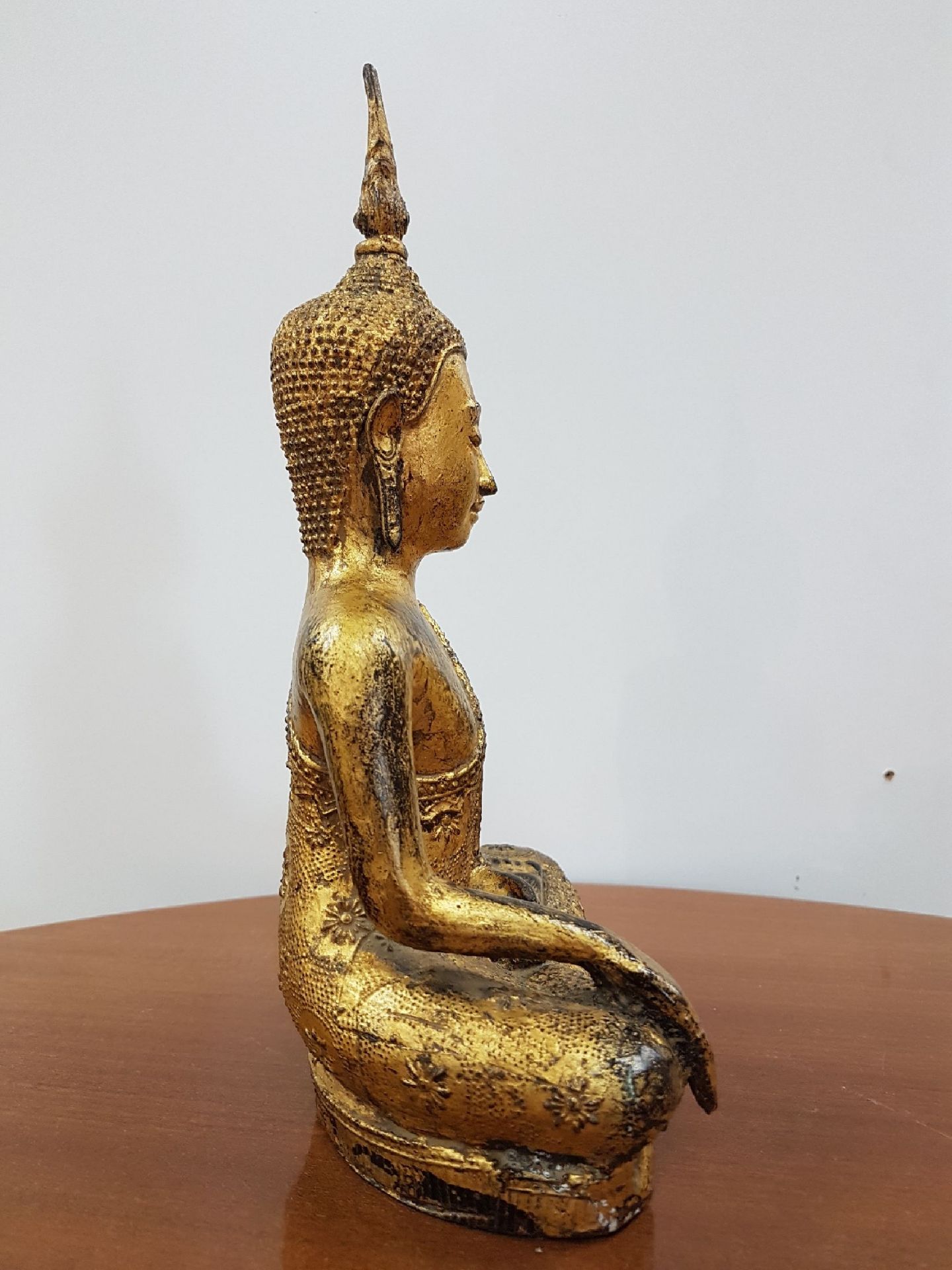 Shakyamuni Buddha, Thailand, 19. Jh., Bronze, feines - Bild 6 aus 10