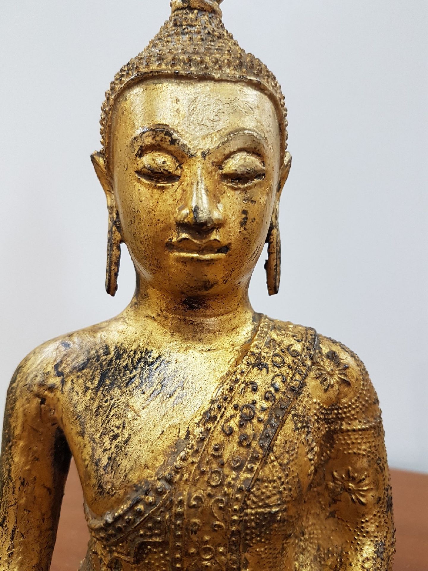 Shakyamuni Buddha, Thailand, 19. Jh., Bronze, feines - Bild 9 aus 10