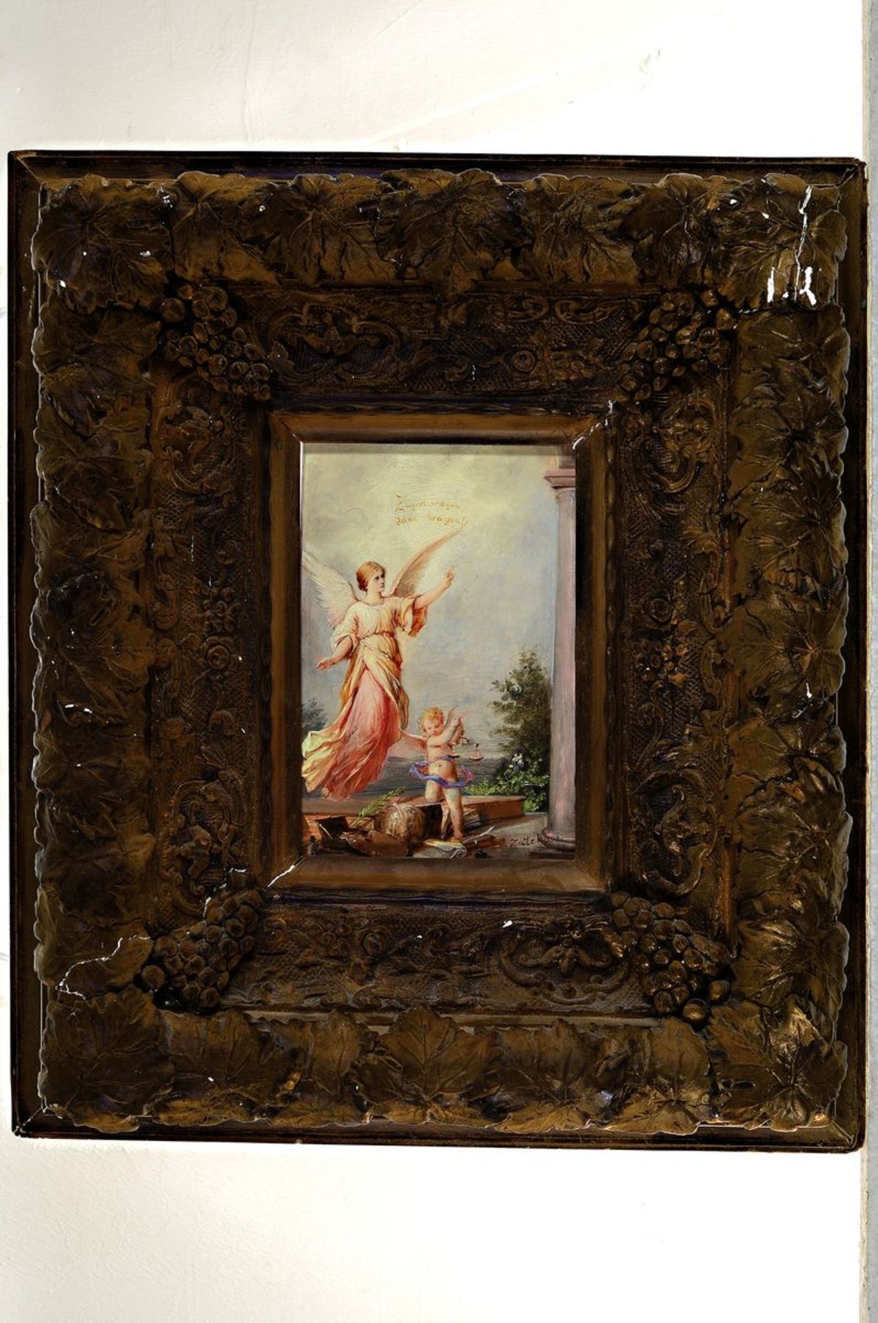 Hans Zatzka, 1859-1945 Wien, Engel schwebt über Amor mit - Bild 3 aus 3