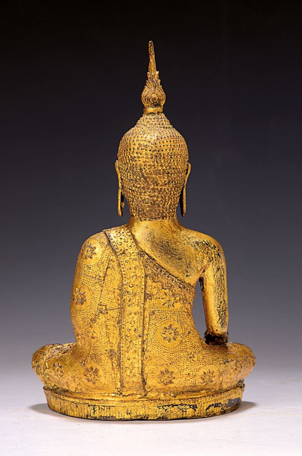 Shakyamuni Buddha, Thailand, 19. Jh., Bronze, feines - Bild 2 aus 10