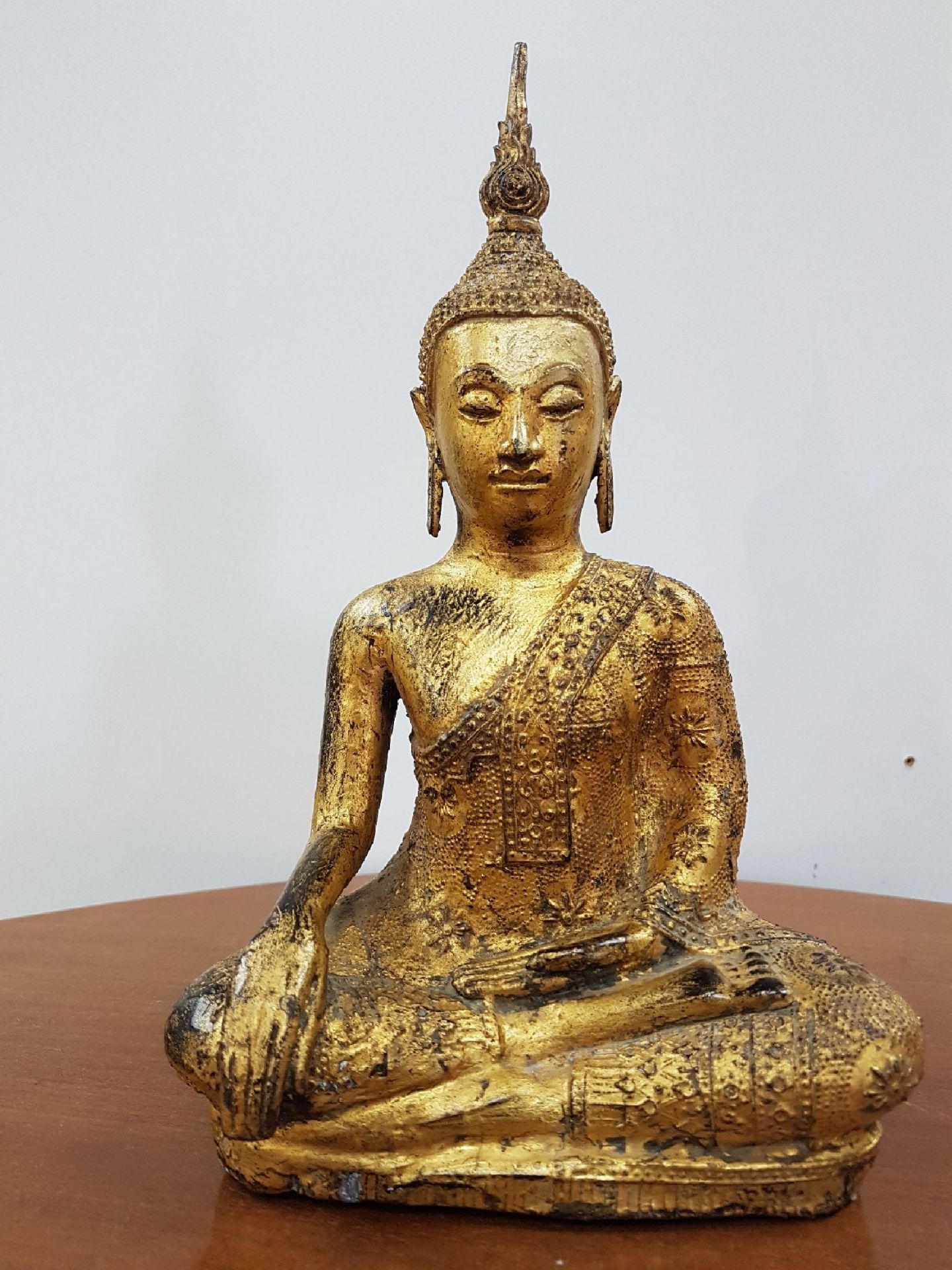 Shakyamuni Buddha, Thailand, 19. Jh., Bronze, feines - Bild 3 aus 10