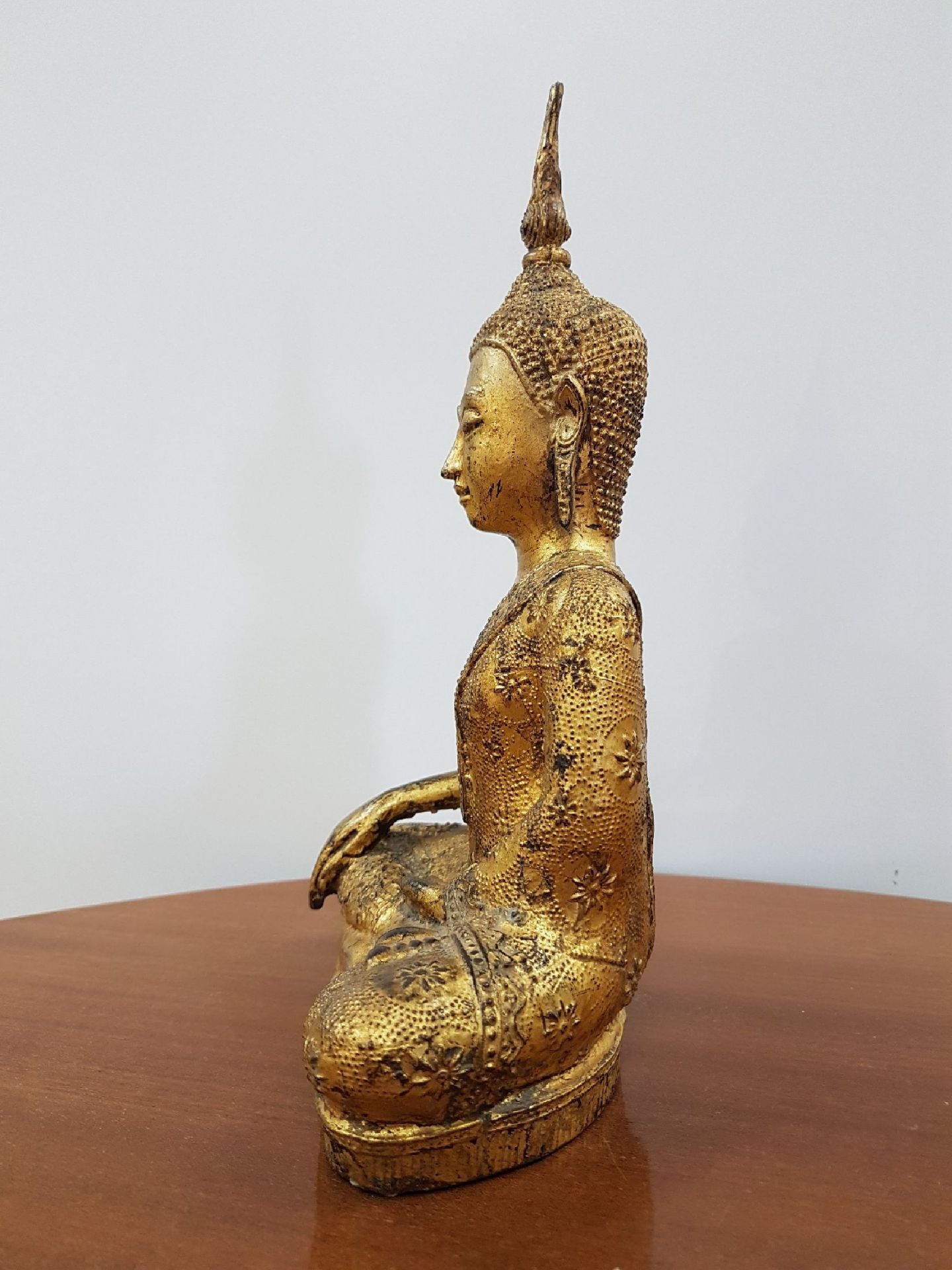 Shakyamuni Buddha, Thailand, 19. Jh., Bronze, feines - Bild 4 aus 10