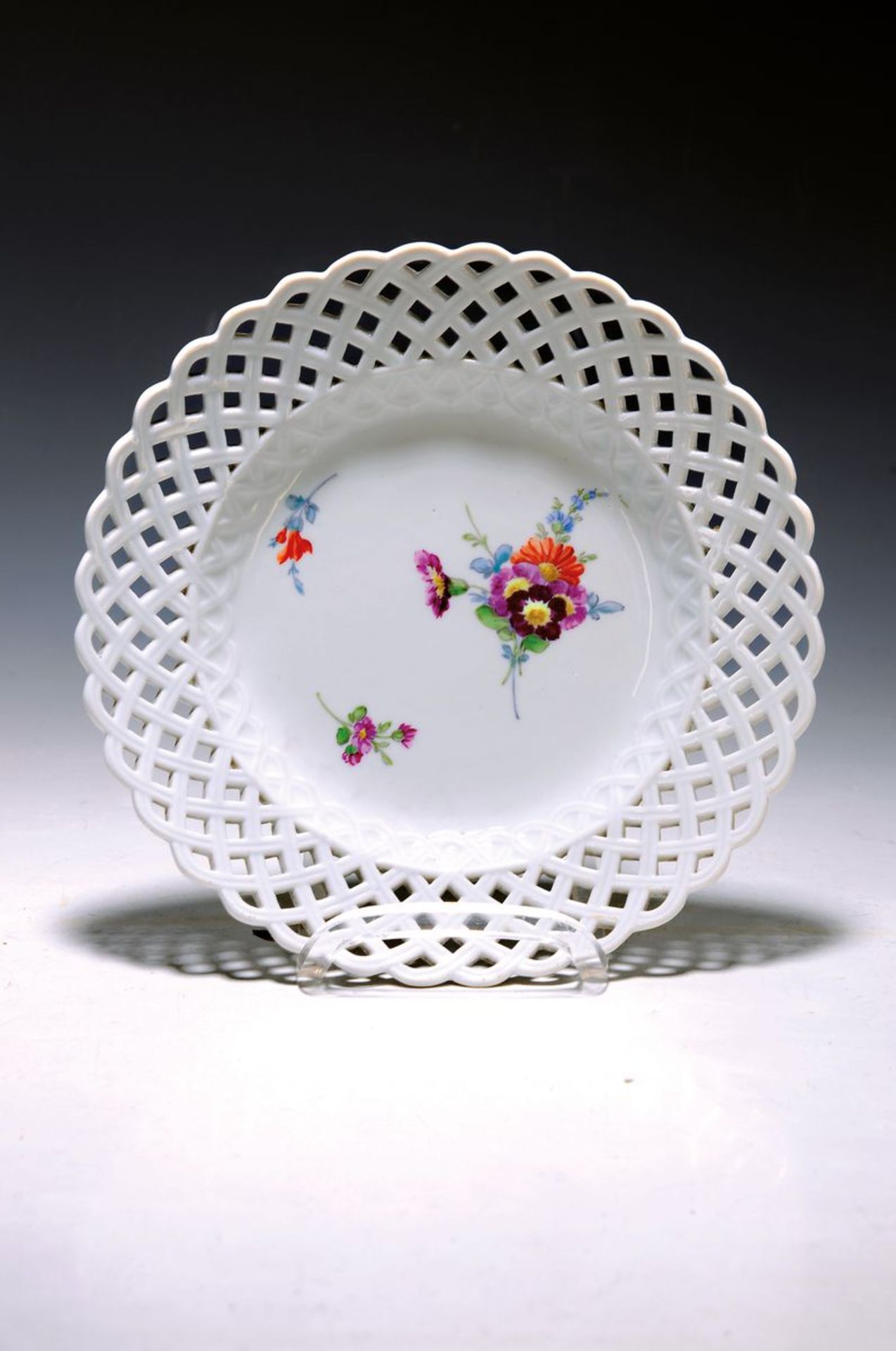 Teller, Meissen, Marcolinizeit, um 1800, Rand in