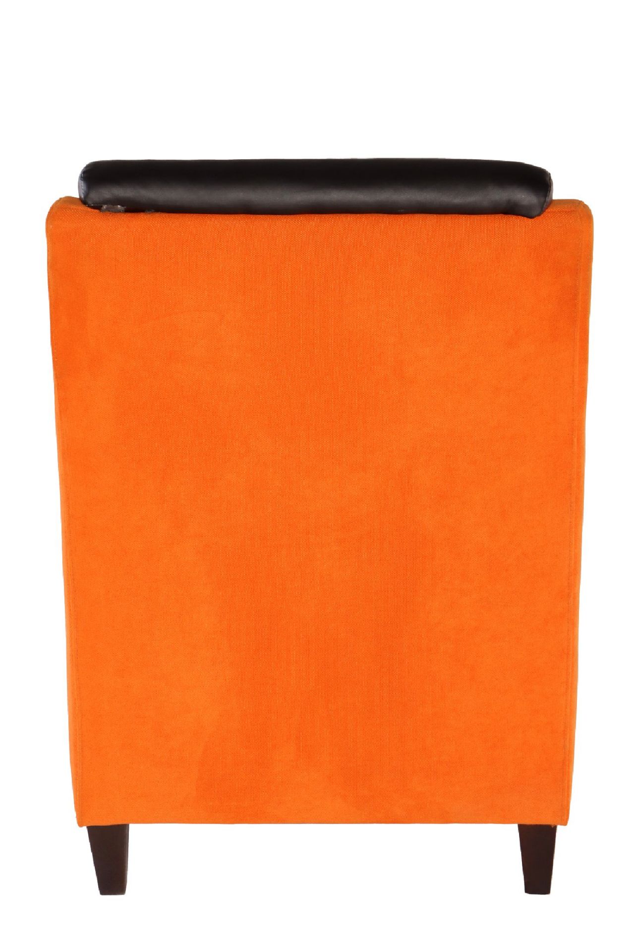 Designsessel,  Stoffbezüge mit Struktur in orange, - Bild 2 aus 2