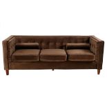 3-Sitzer Sofa,  Korpus Holz, allseitig mit samtartigen