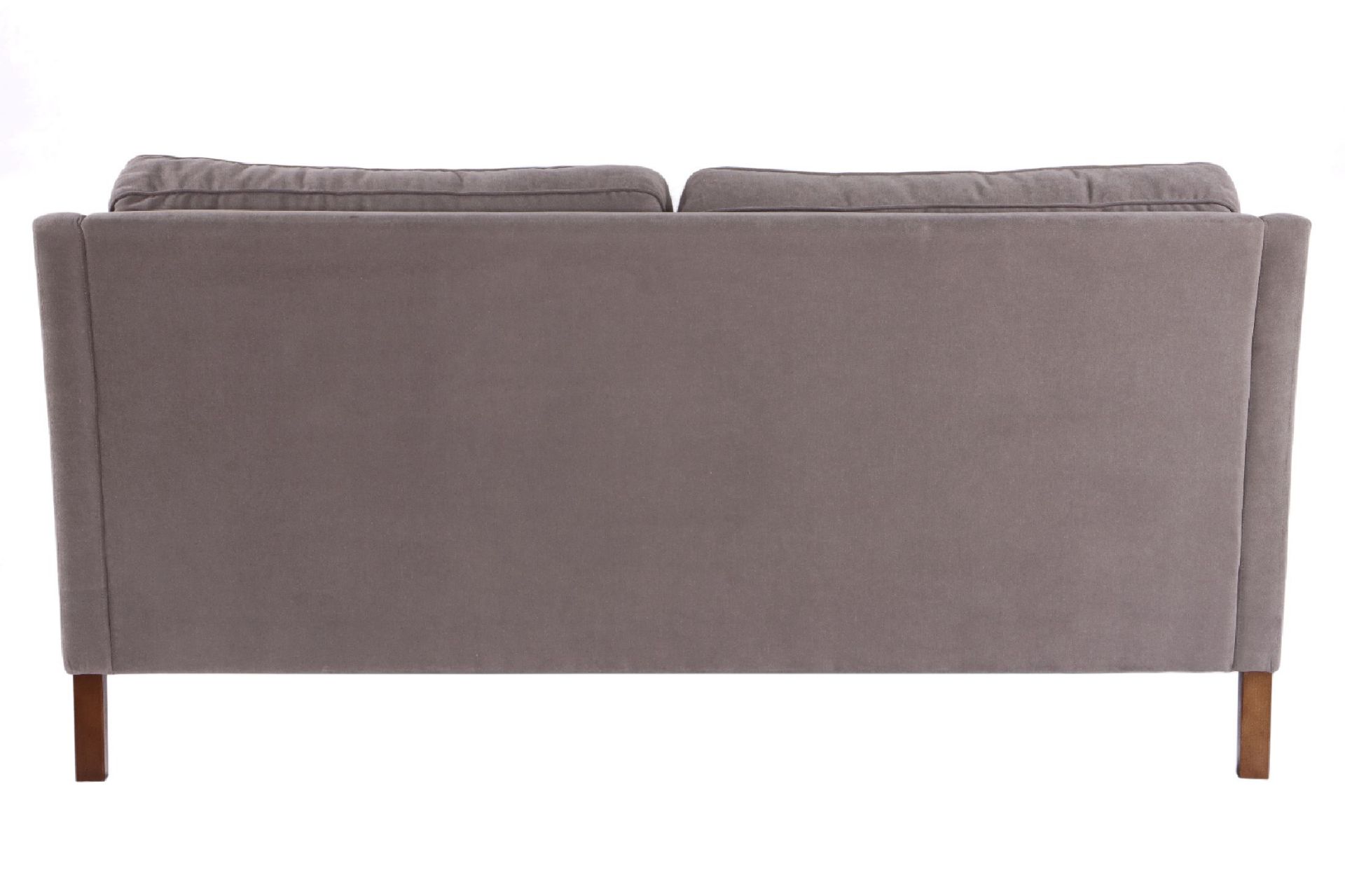 2-sitzer Sofa,  graue Stoffbezüge, Kissen lose aufgelegt, - Bild 2 aus 2