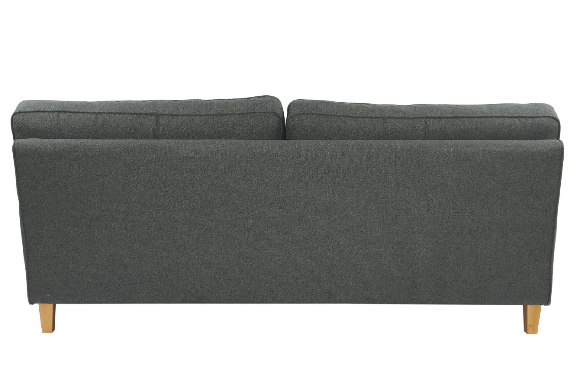 2-Sitzer Designsofa, graue Stoffbezüge, Kissen lose - Image 2 of 2