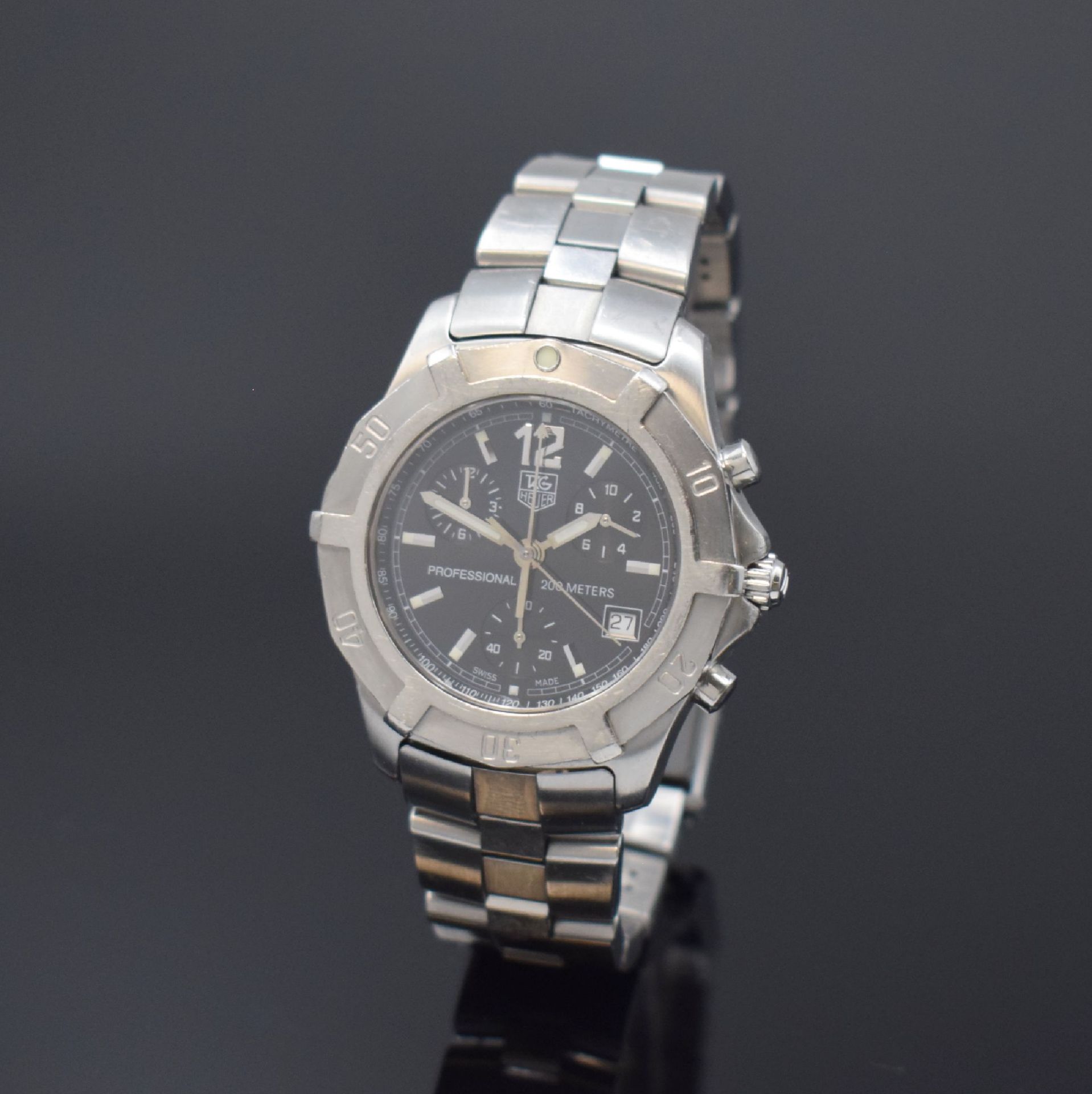 TAG HEUER Professional 2000 Herrenchronograph in Stahl